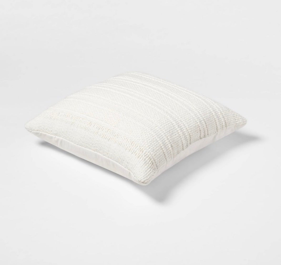 Threshold 24”x24” Oversized Woven Throw Pillow Set, New