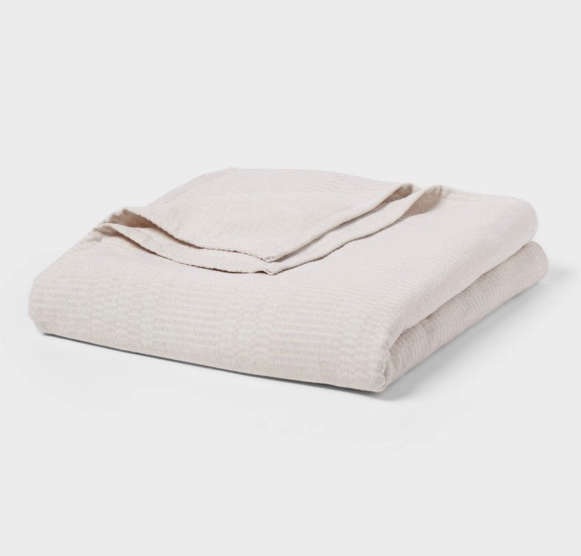 Threshold Full/Queen Chenille Jacquard Bed Blanket, New
