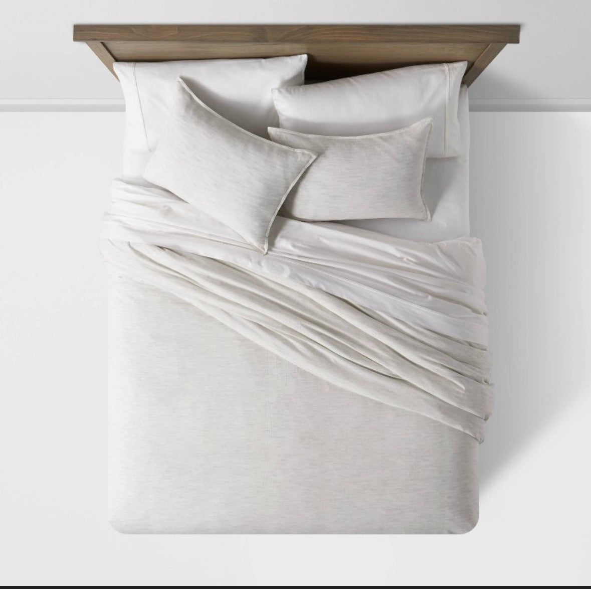 Threshold Full/Queen Space Dyed Cotton Linen Duvet Set, New
