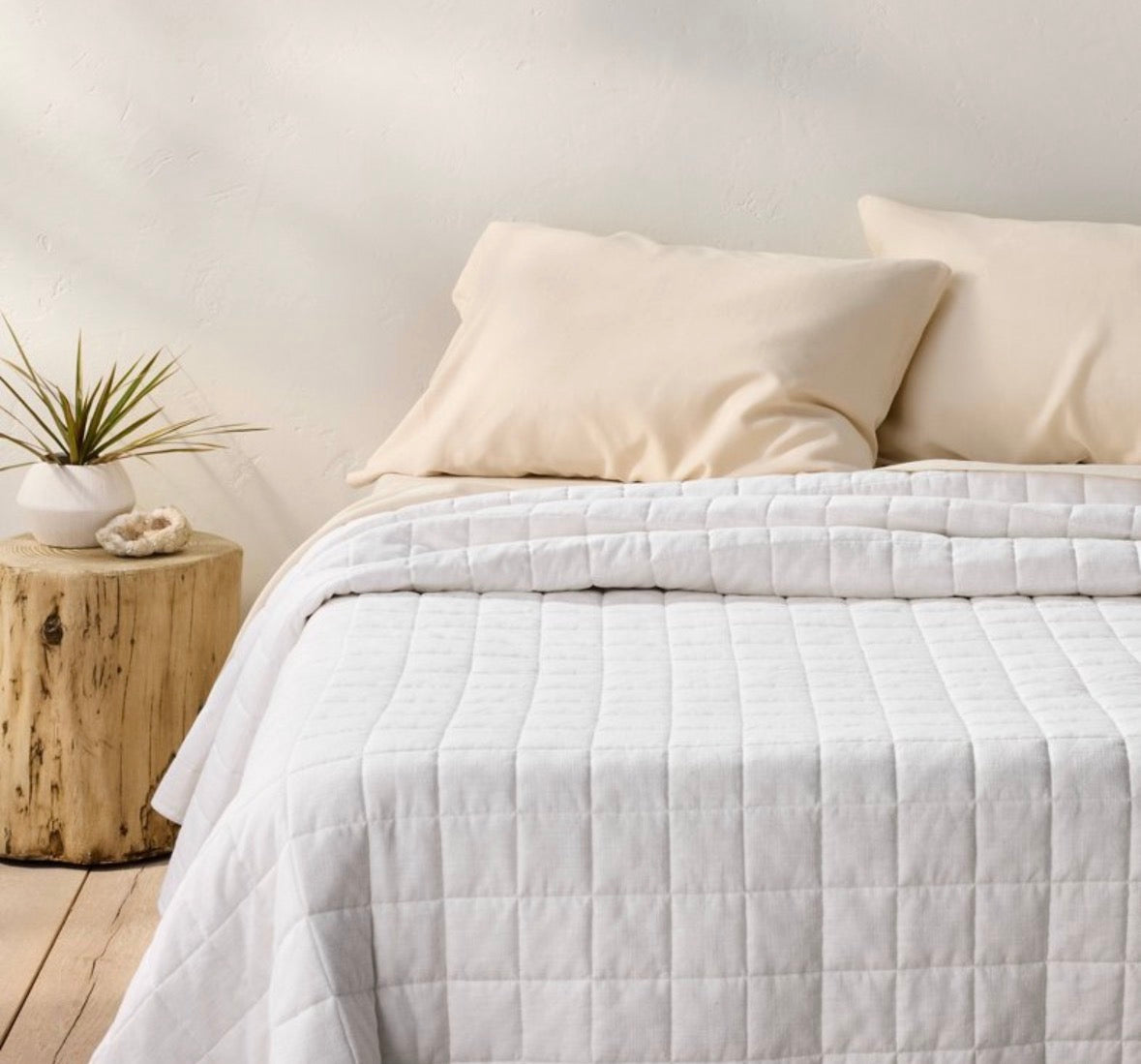Casaluna King Heavyweight Linen Blend Quilt