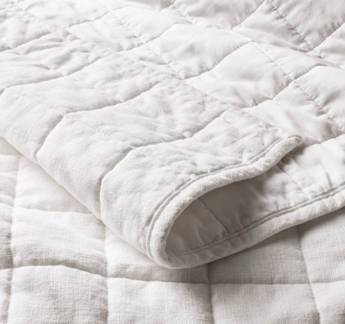 Casaluna King Heavyweight Linen Blend Quilt