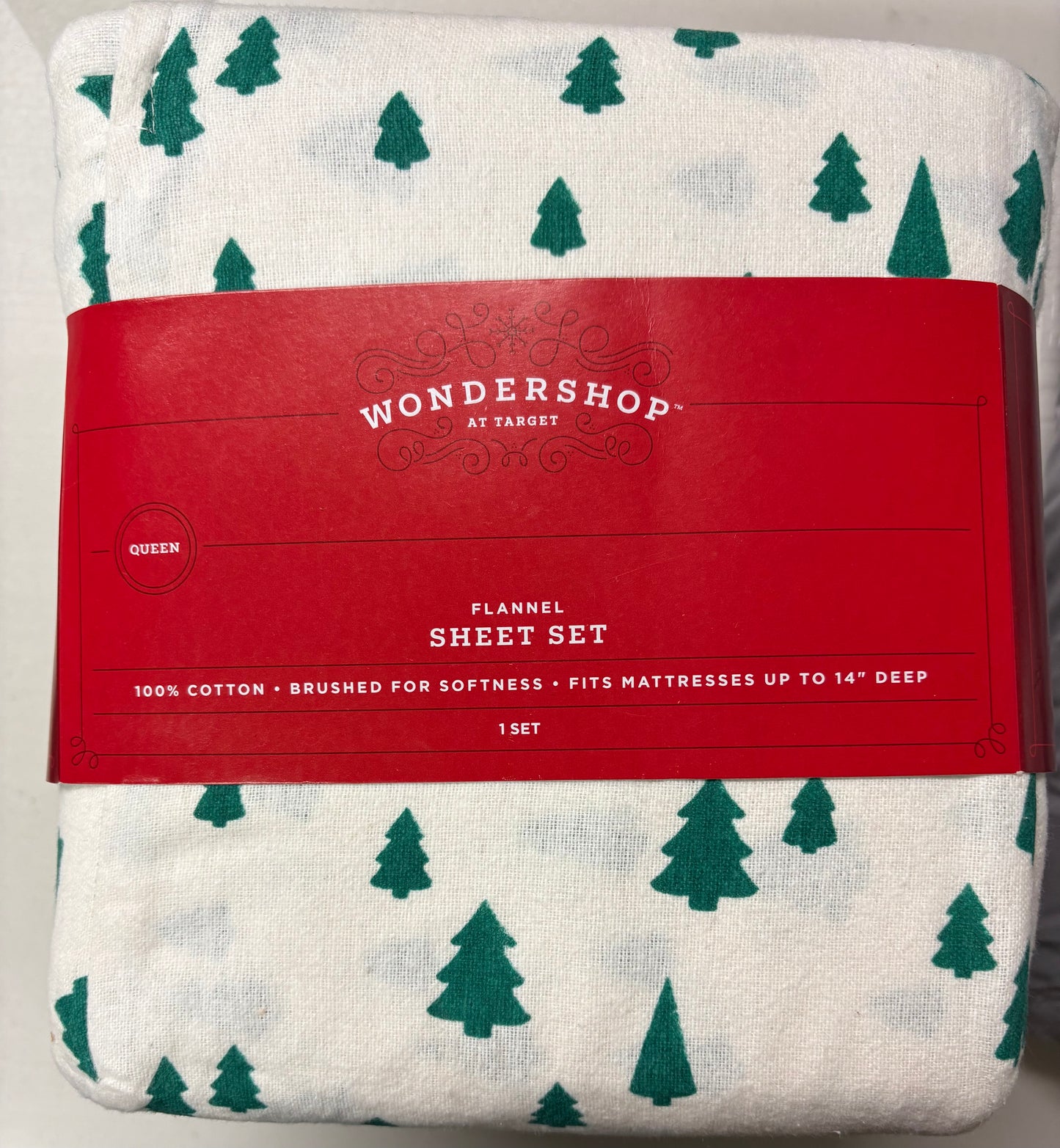 Wondershop Queen Flannel Sheet Set, New