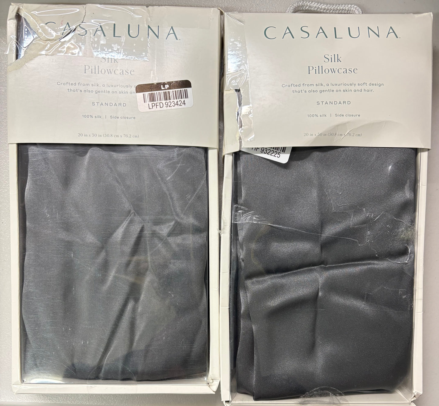 Casaluna Standard 100% Silk Pillowcase Set, New