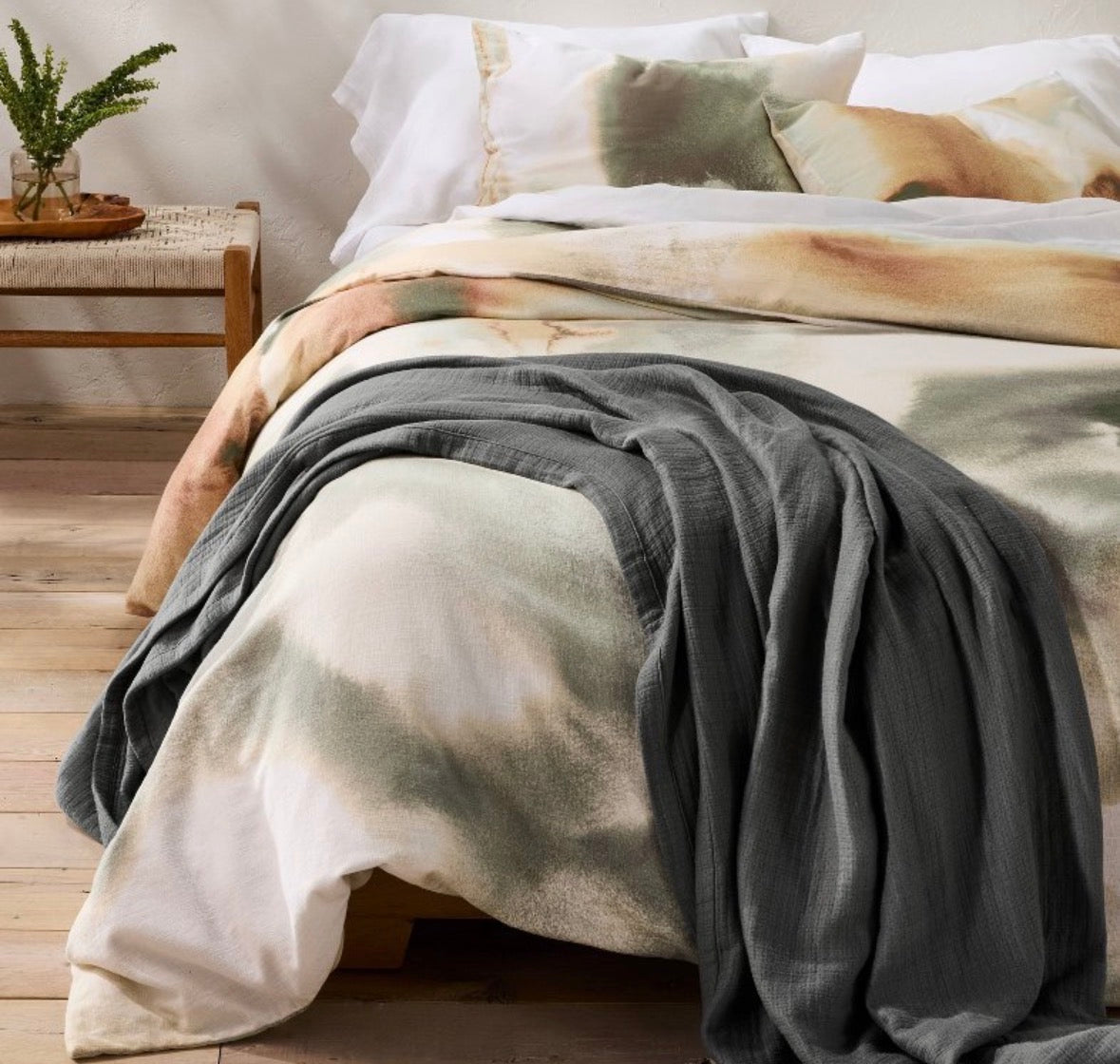 Casaluna Full/Queen Blissful Doublecloth Quilt, New