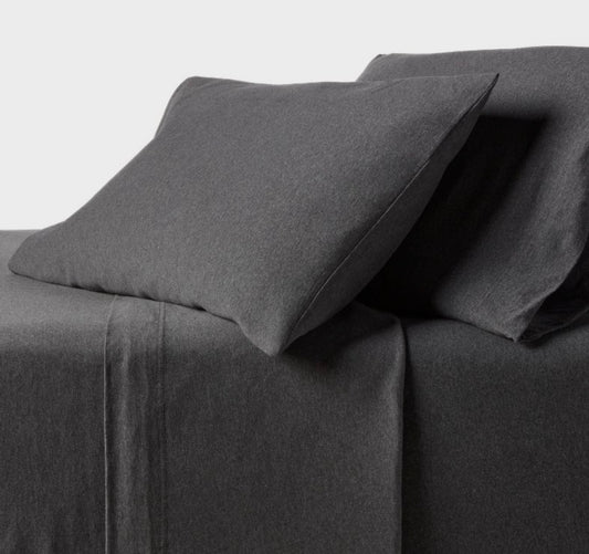 Threshold King Jersey Cotton Sheet Set, New