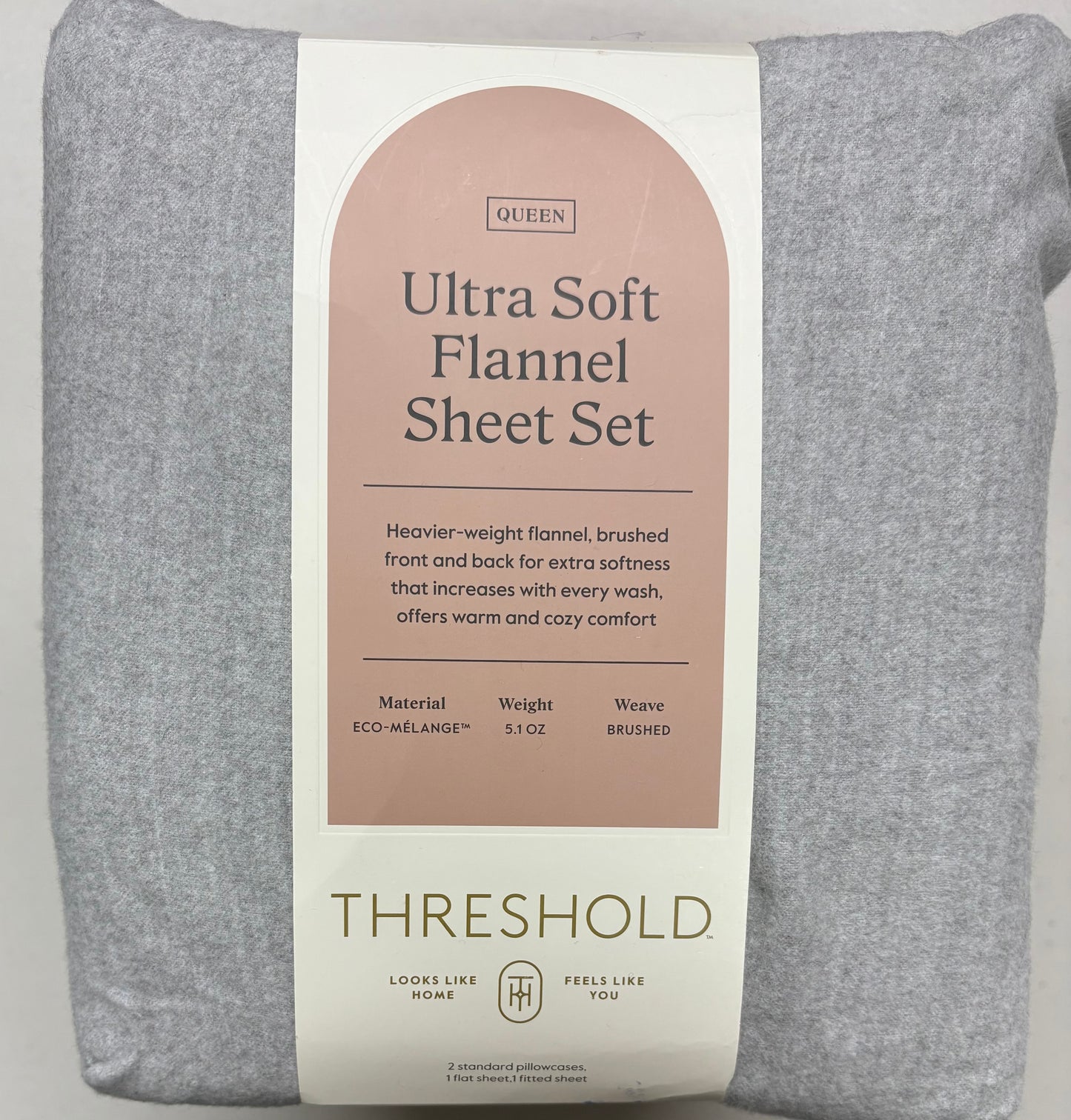 Threshold Queen Ultra Soft Flannel Sheet Set, New