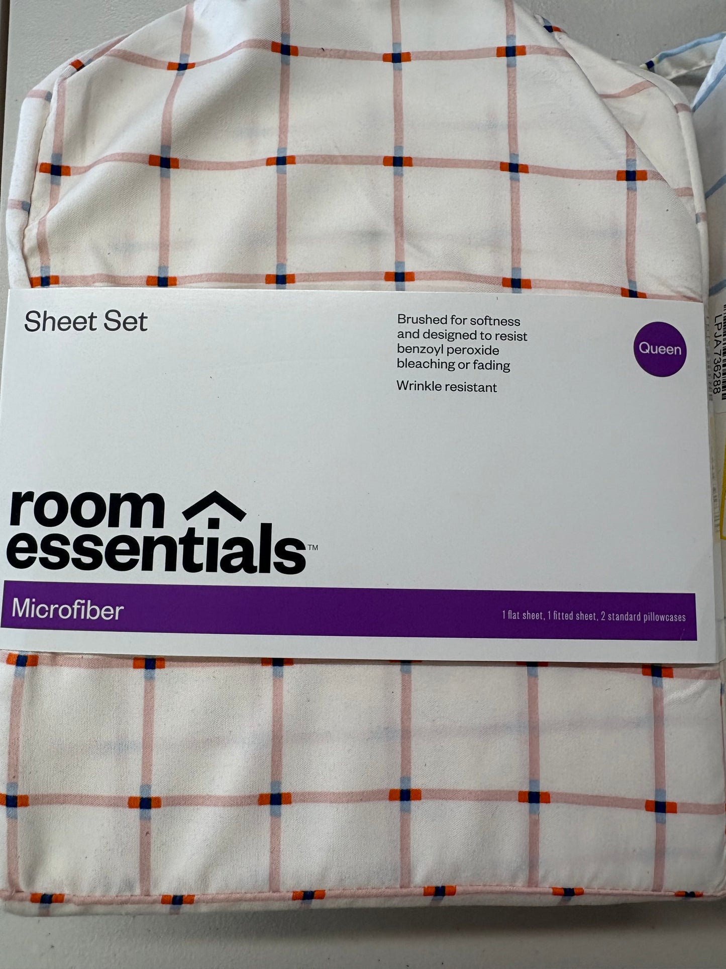 Room Essentials Queen Microfiber Sheet Set Bundle, New
