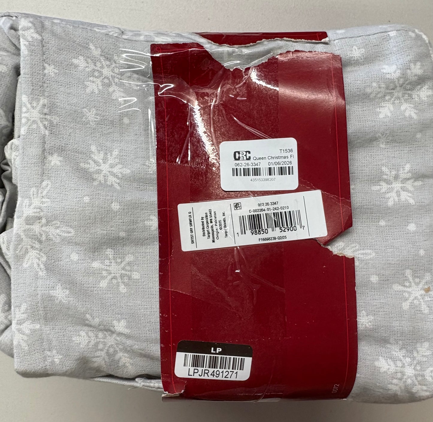 Wondershop Queen 100% Cotton Flannel Sheet Set, New