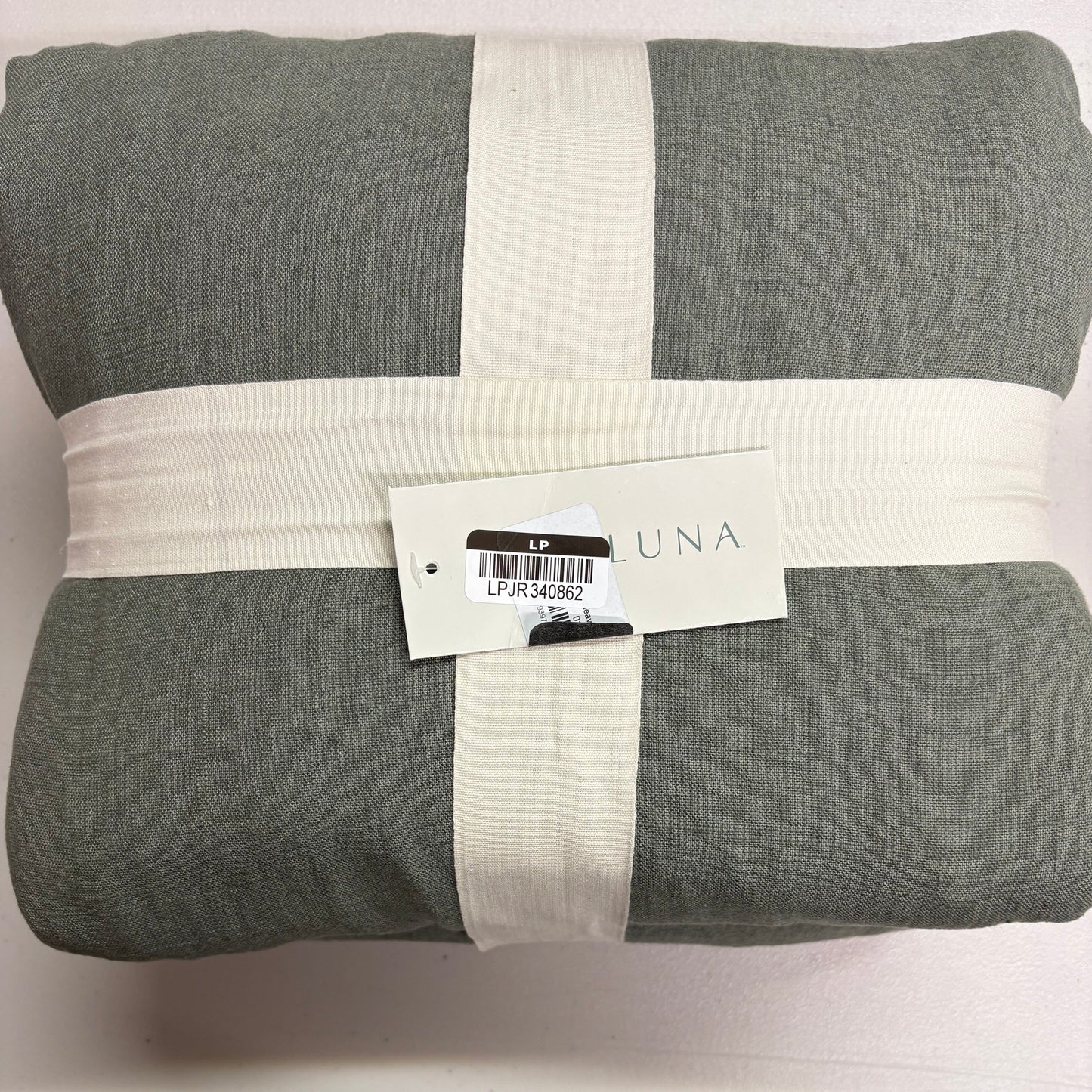 Casaluna King Heavyweight Linen Blend Duvet Set, New