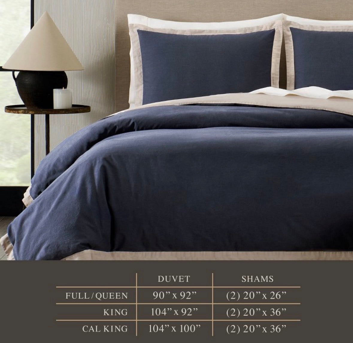 Jeremiah Brent King Contrast Border Cotton Duvet, New