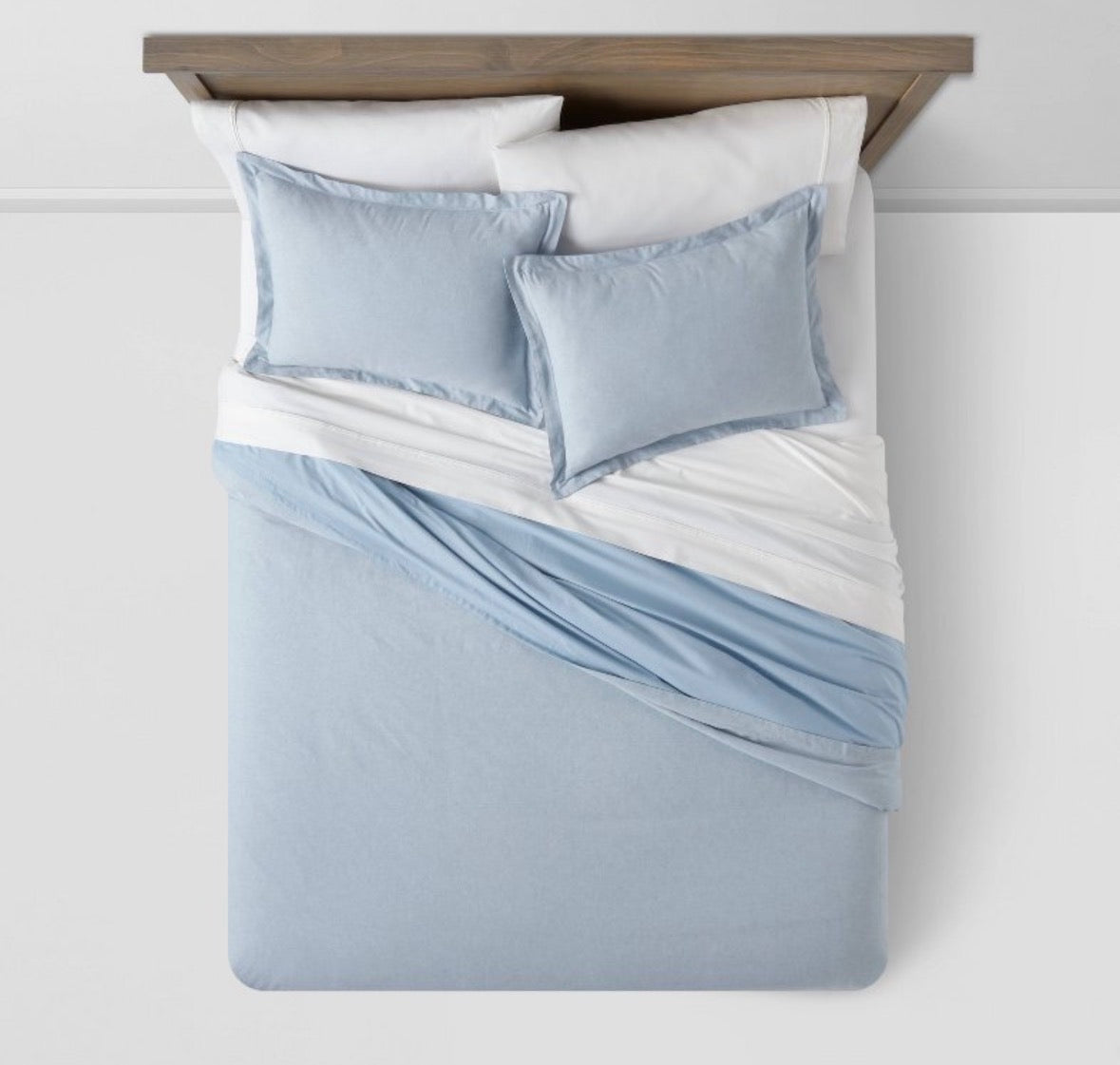 Threshold Full/Queen Chambray Cotton Linen Duvet Set, New