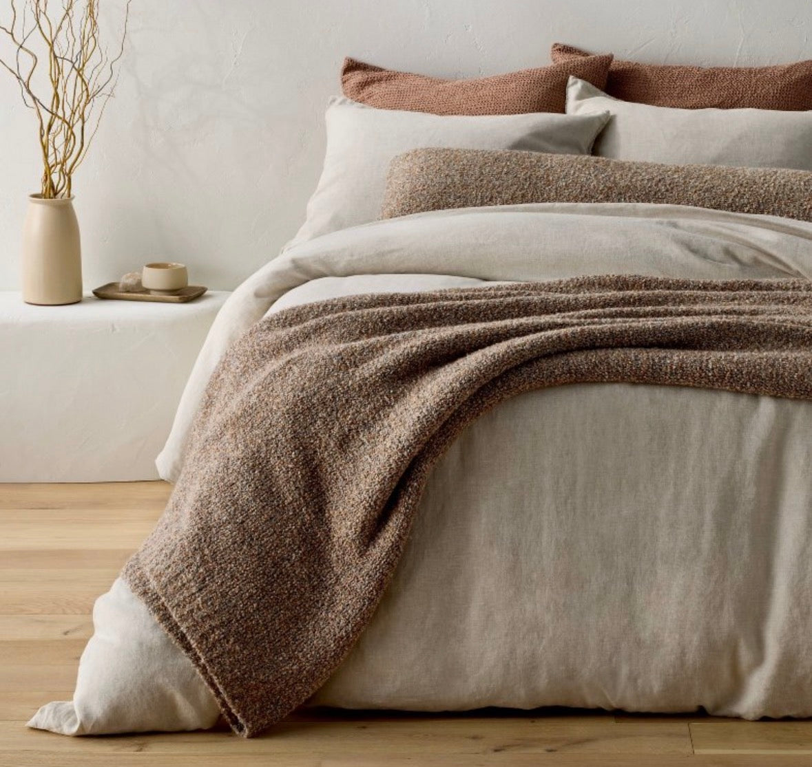 Casaluna King Boucle Bed Blanket, New