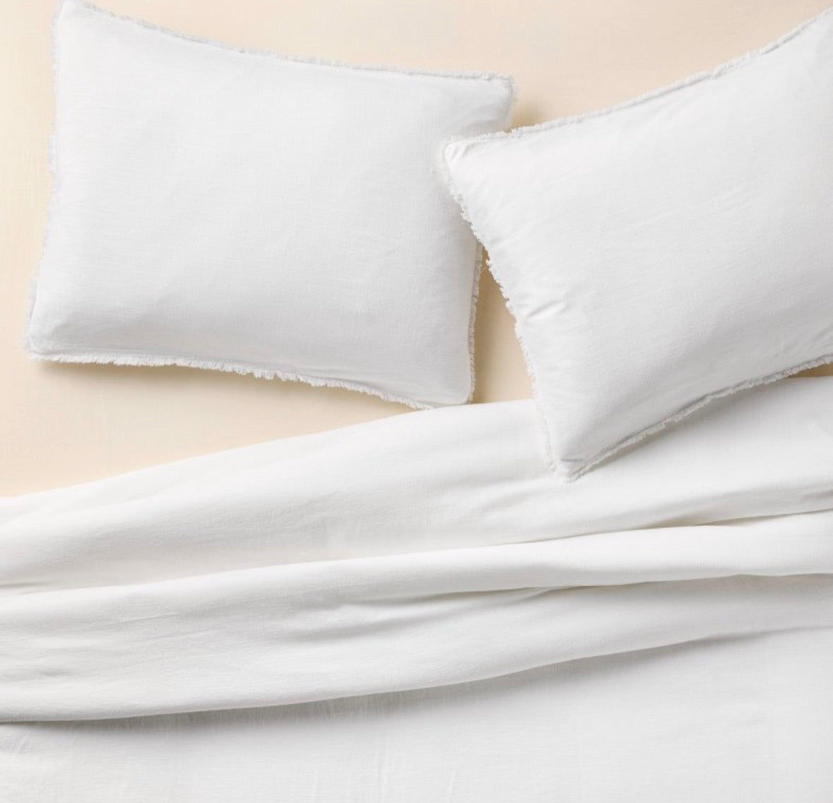 Casaluna King/Cal King Heavyweight Linen Blend Comforter & Sham Set, New