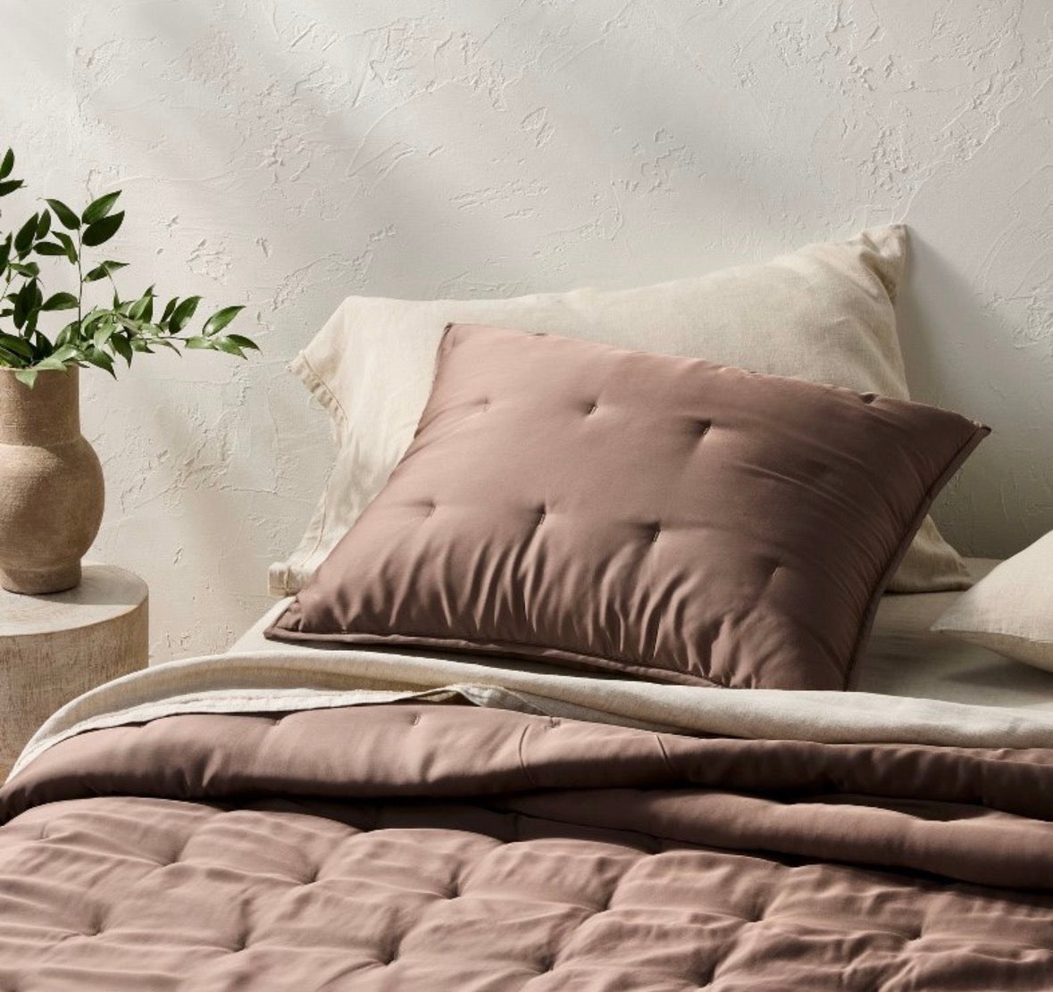 Casaluna King Blissful Bamboo Pillow Shams Set, New