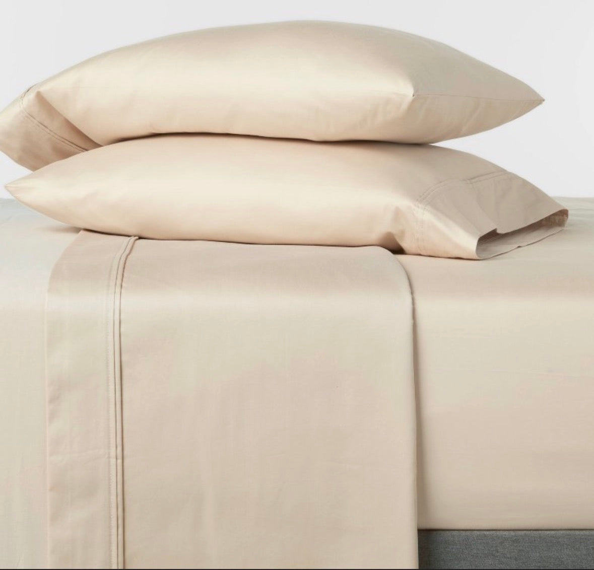 Threshold Queen Solid Performance Sheet Set, New