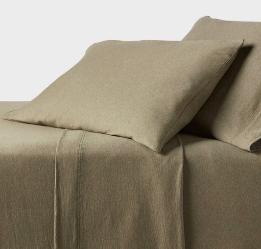 Threshold Queen Cotton Jersey Sheet Set, New