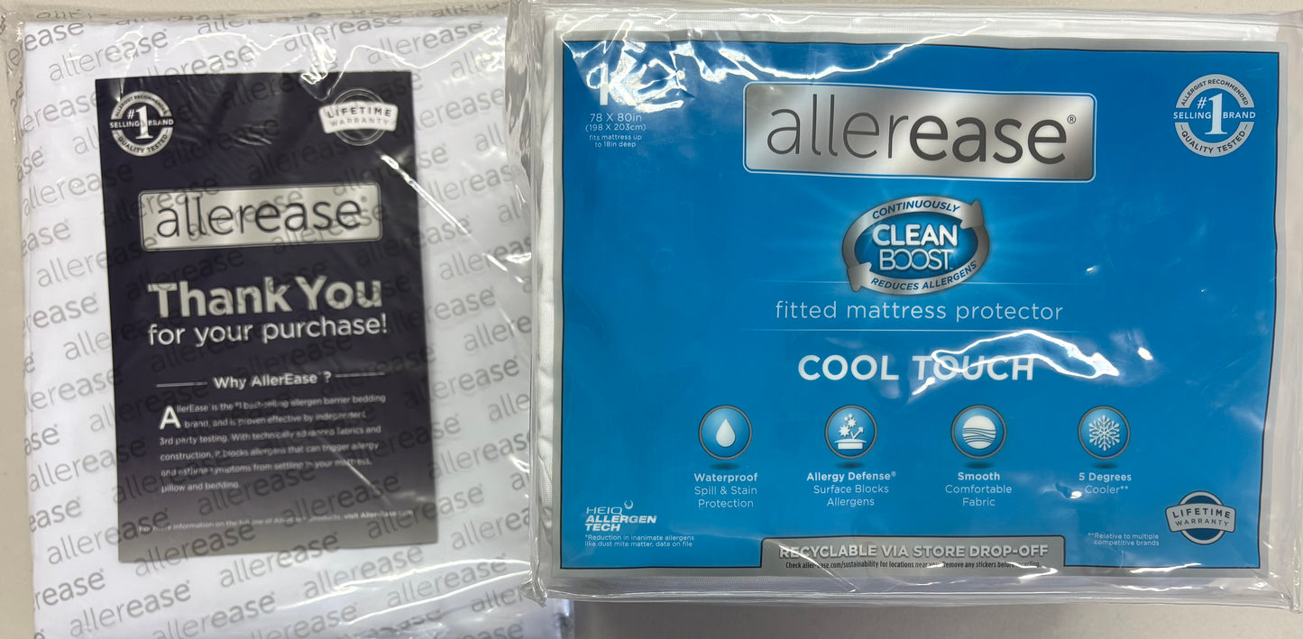 Allerease King Mattress & Pillow Protectors Set, New