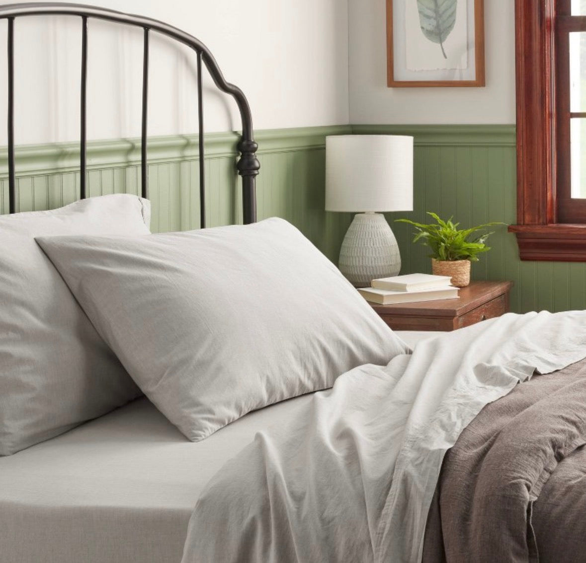 Threshold Full Organic Cotton Percale Sheet Set, New