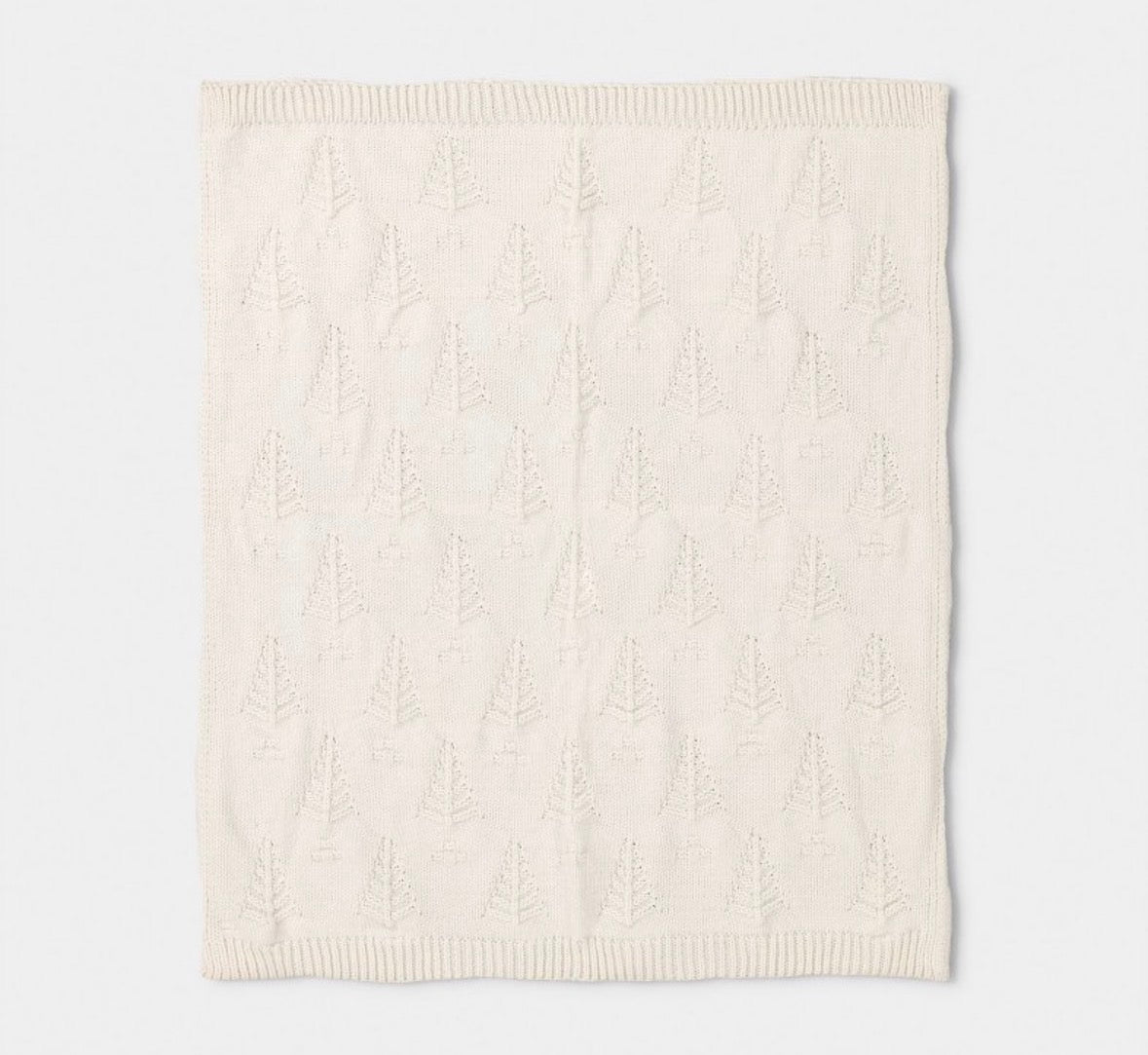 Threshold 50”x60” Tree Knit Throw Blanket, New