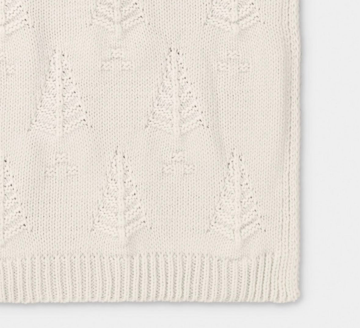 Threshold 50”x60” Tree Knit Throw Blanket, New