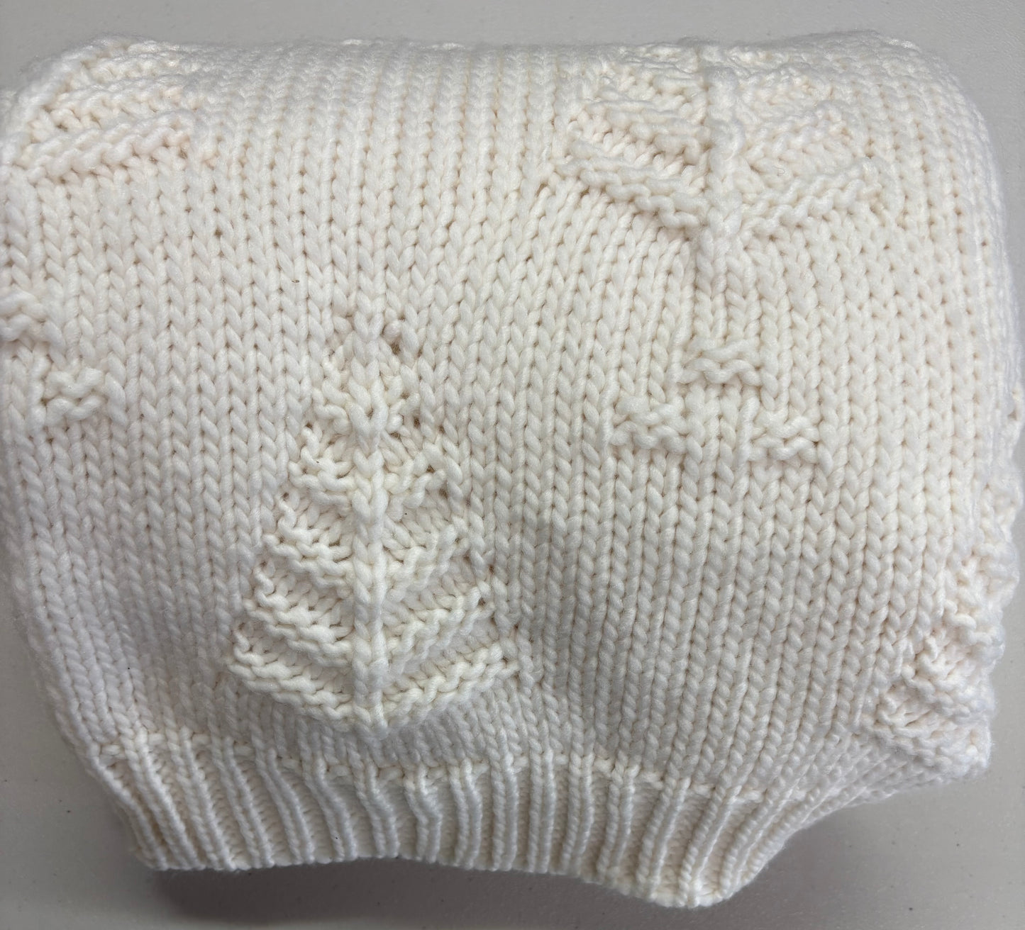 Threshold 50”x60” Tree Knit Throw Blanket, New