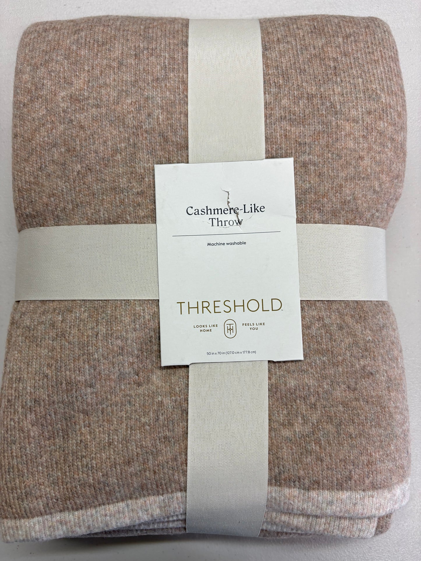 Threshold 50”x70” Cashmere Like Throw Blanket, New