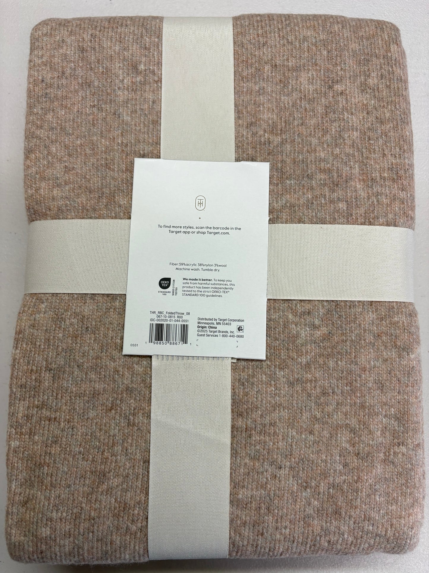 Threshold 50”x70” Cashmere Like Throw Blanket, New