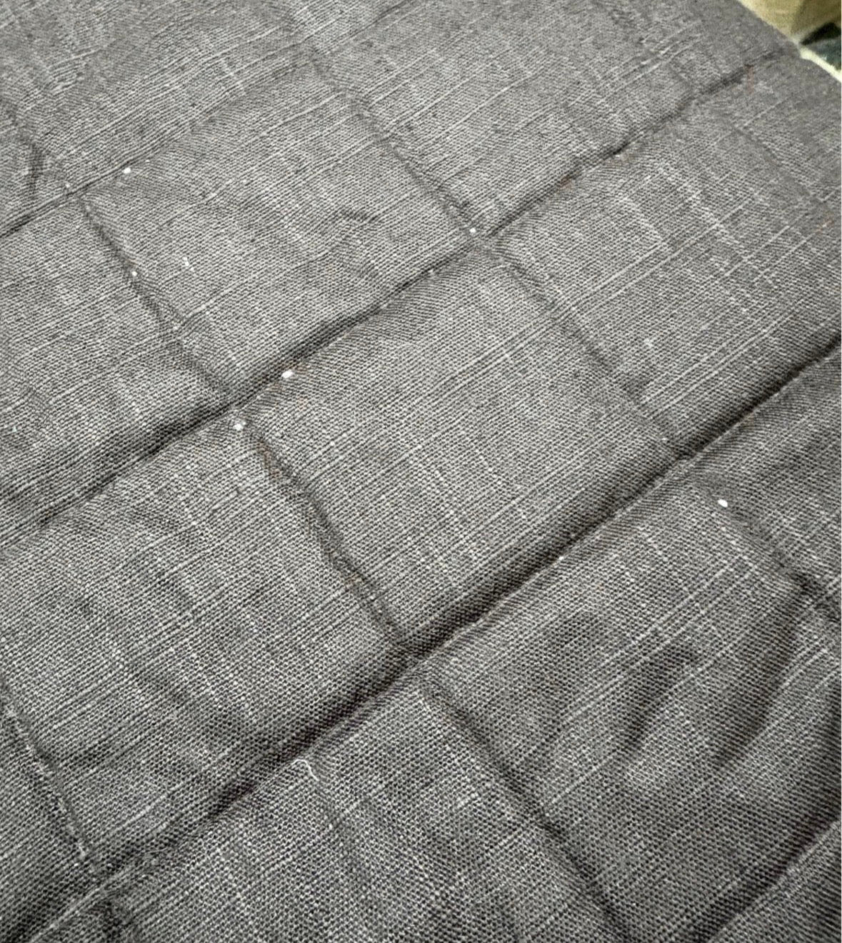 Casaluna Full/Queen Heavyweight Linen Blend Quilt & Shams Set