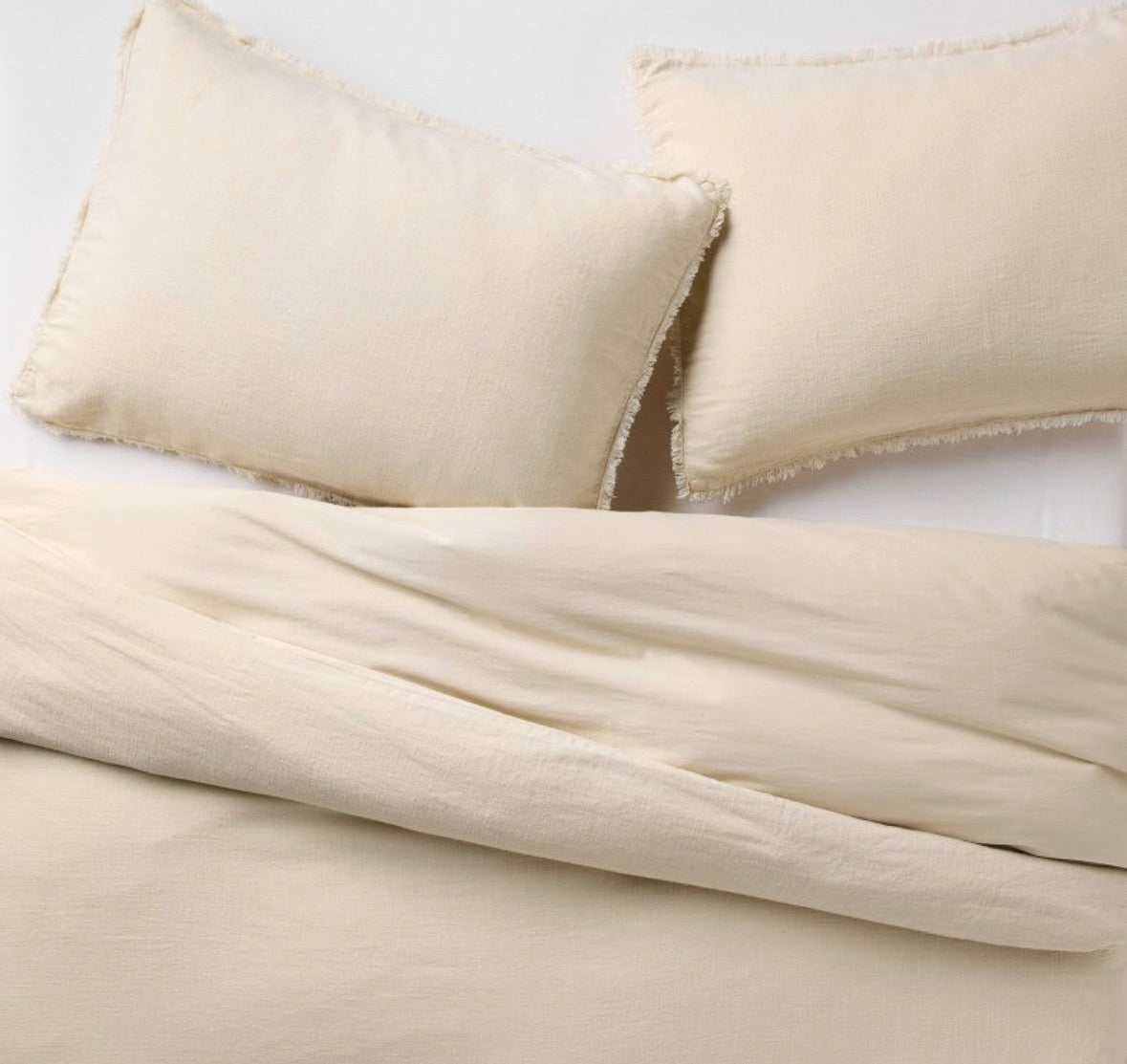 Casaluna Full/Queen Heavyweight Linen Blend Duvet Set, New