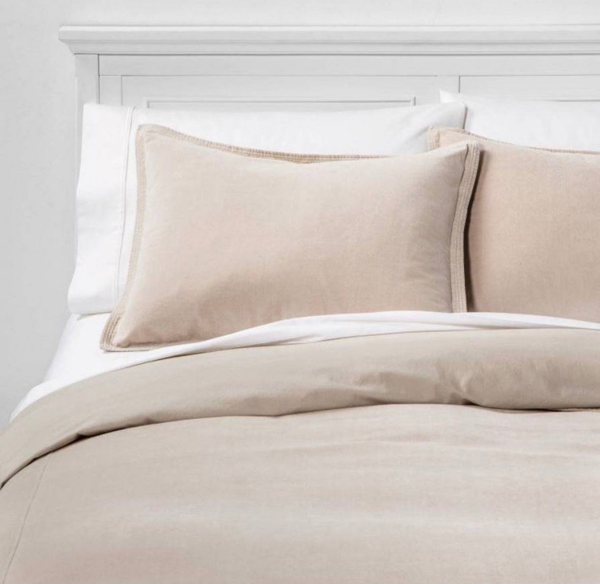 Threshold King Cotton Velvet Duvet Set, New
