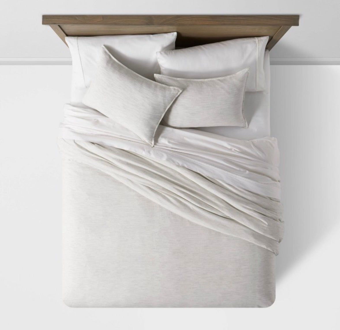 Threshold King Space Dyed Cotton Linen Duvet Set, New