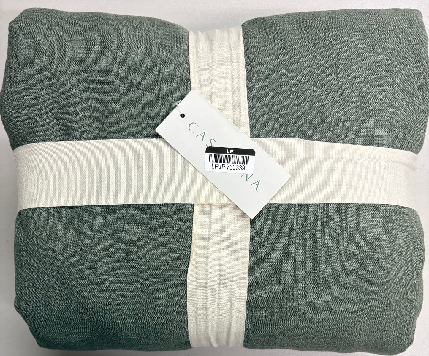 Casaluna King Heavyweight Linen Blend Duvet Set