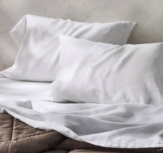 Casaluna Standard 100% Linen Pillowcase Set, New
