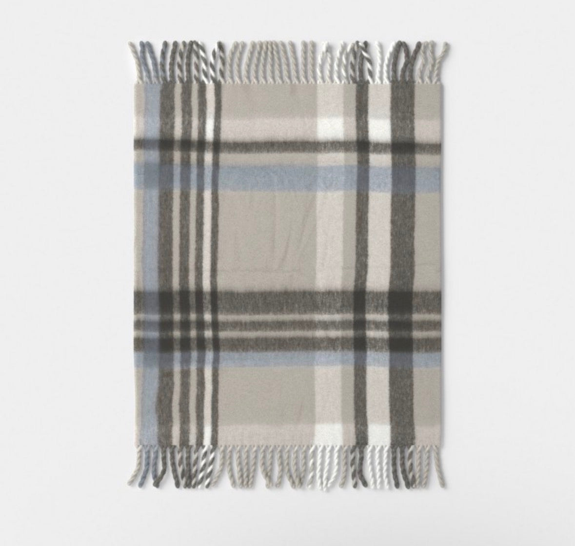 Threshold 50”x60” Woven Plaid Throw Blanket, New