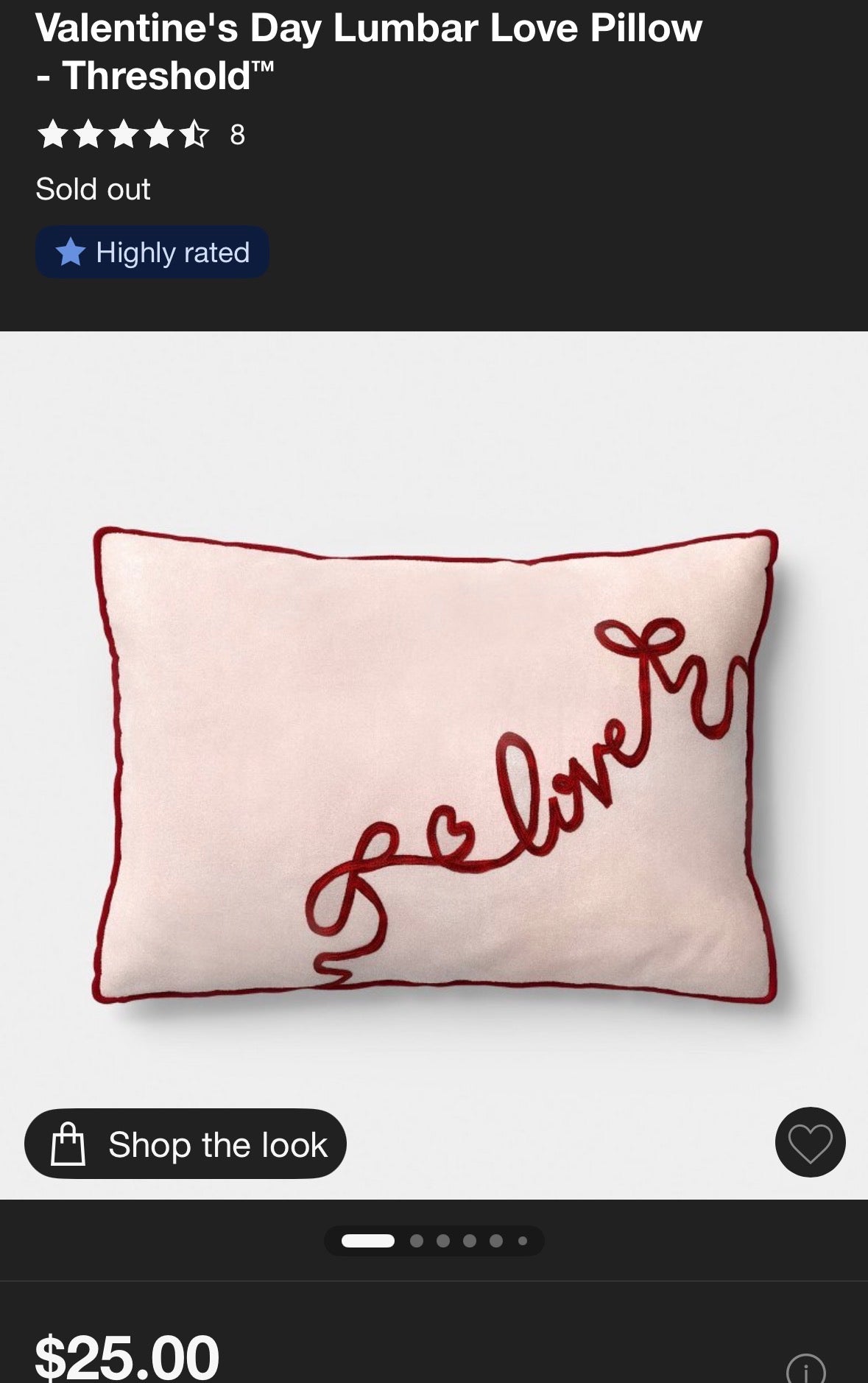 Threshold Valentine’s Throw Blanket & Pillow Set, New