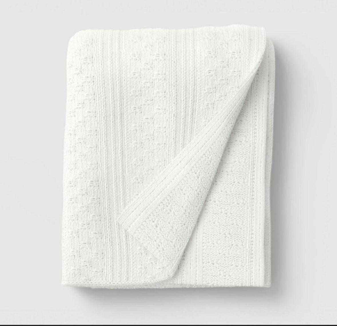 Threshold 50”x60” Dimensional Knit Throw Blanket, New