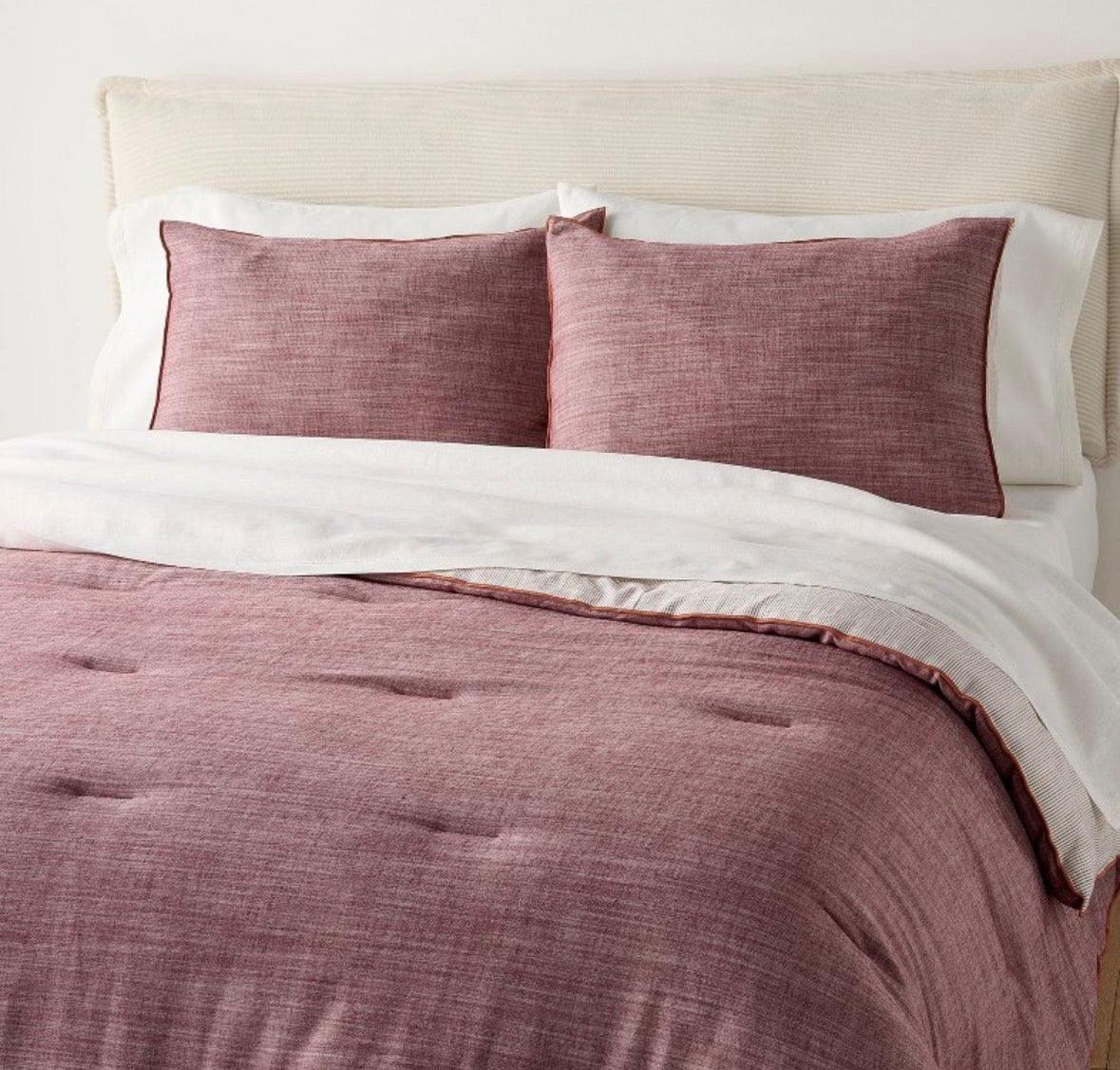 Hearth & Hand King Reversible Duvet Set, New