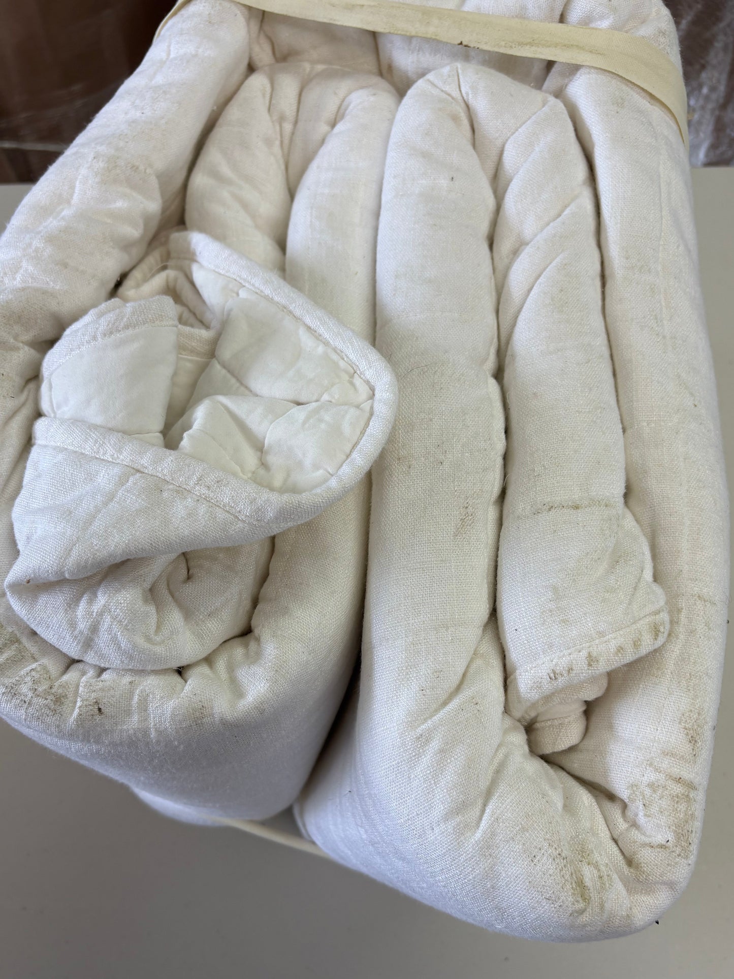 Casaluna King Heavyweight Linen Blend Quilt, New