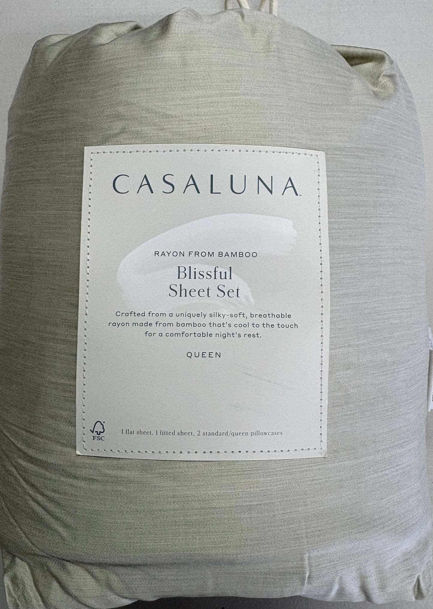 Casaluna Queen Blissful Bamboo Sheet Set, New
