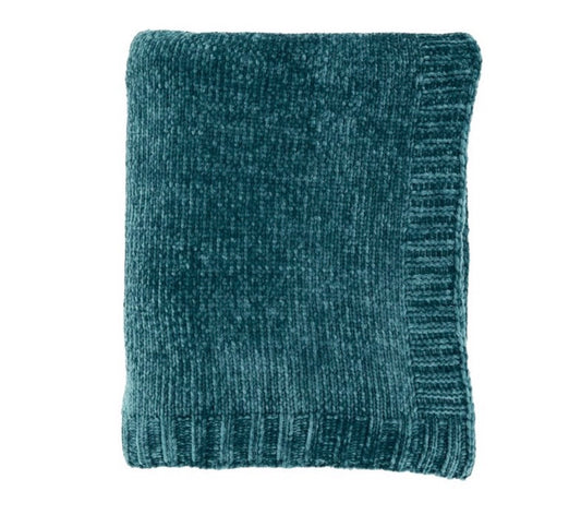 Threshold 50”x60” Shiny Chenille Throw Blanket, New
