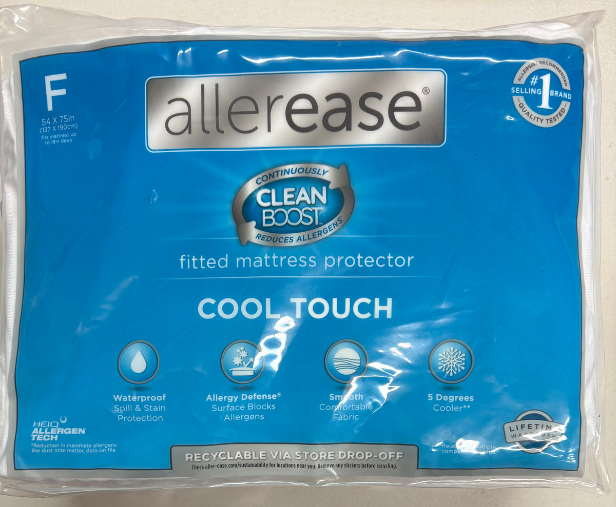 Allerease Full Cool Touch Mattress Protector, New