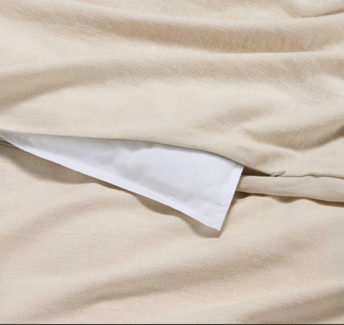 Casaluna Full/Queen Heavyweight Linen Blend Duvet Cover, New