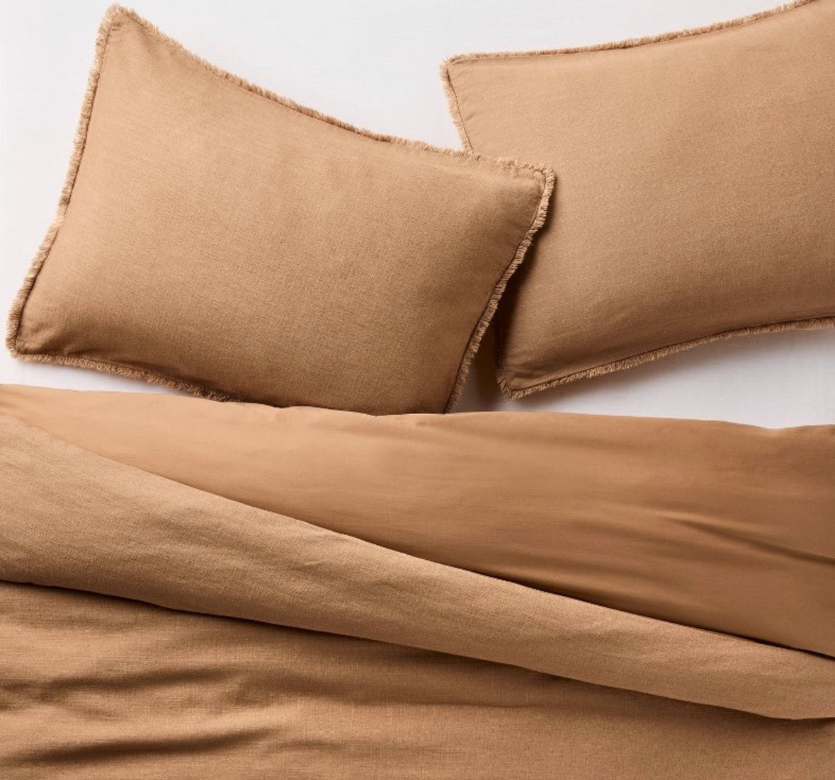 Casaluna King Heavyweight Linen Blend Duvet Set