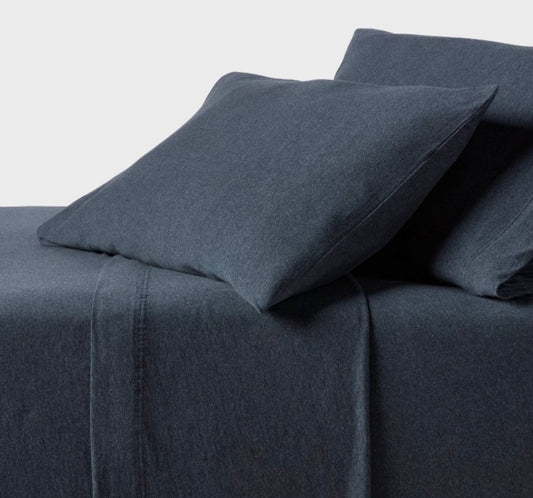 Threshold Twin Jersey Cotton Sheet Set, New