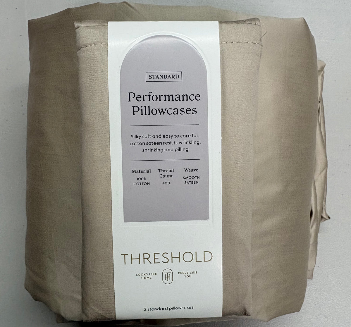 Threshold Twin/XL Twin Solid Performance Sheet Set, New