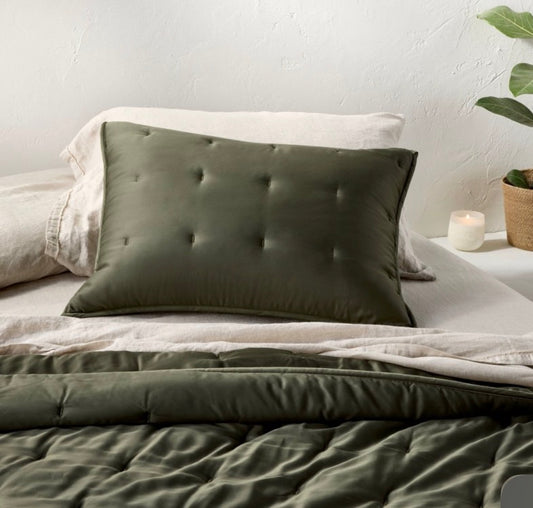 Casaluna King Blissful Bamboo Pillow Shams Set, New