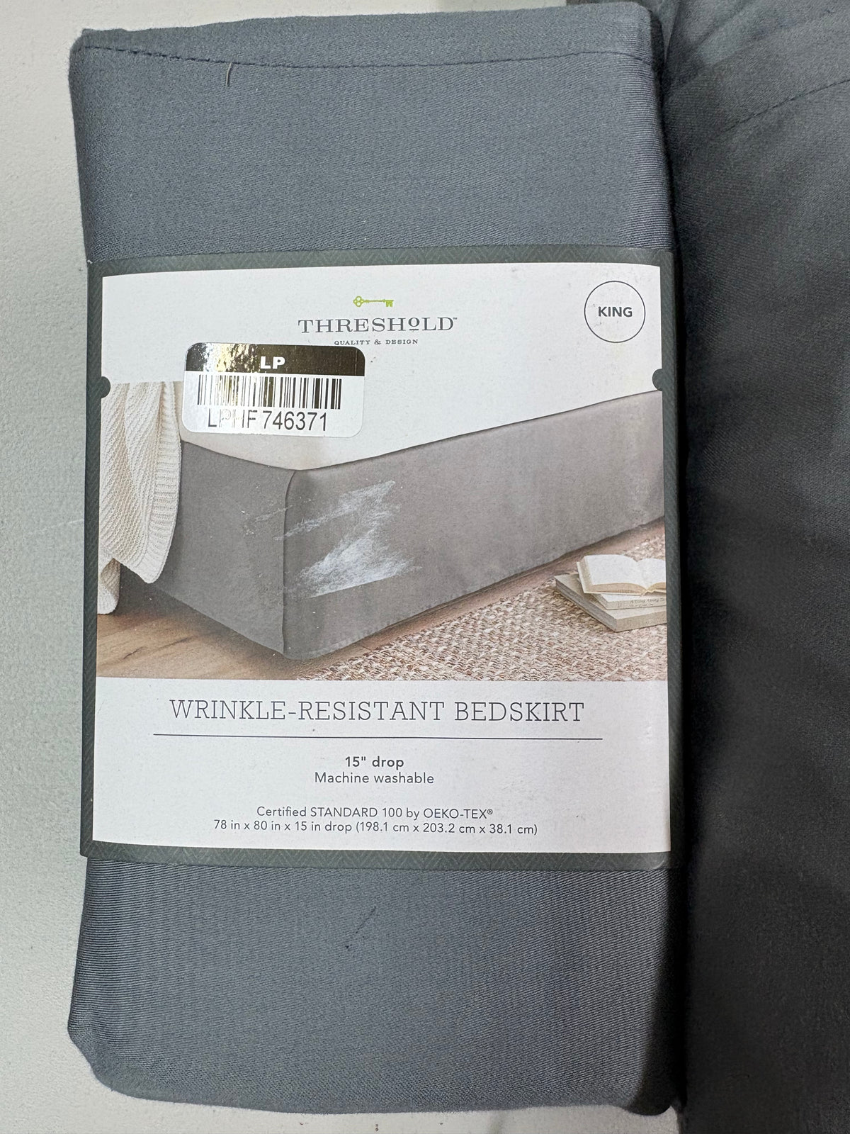 Threshold King Performance Sheet Set & Bedskirt Bundle, New