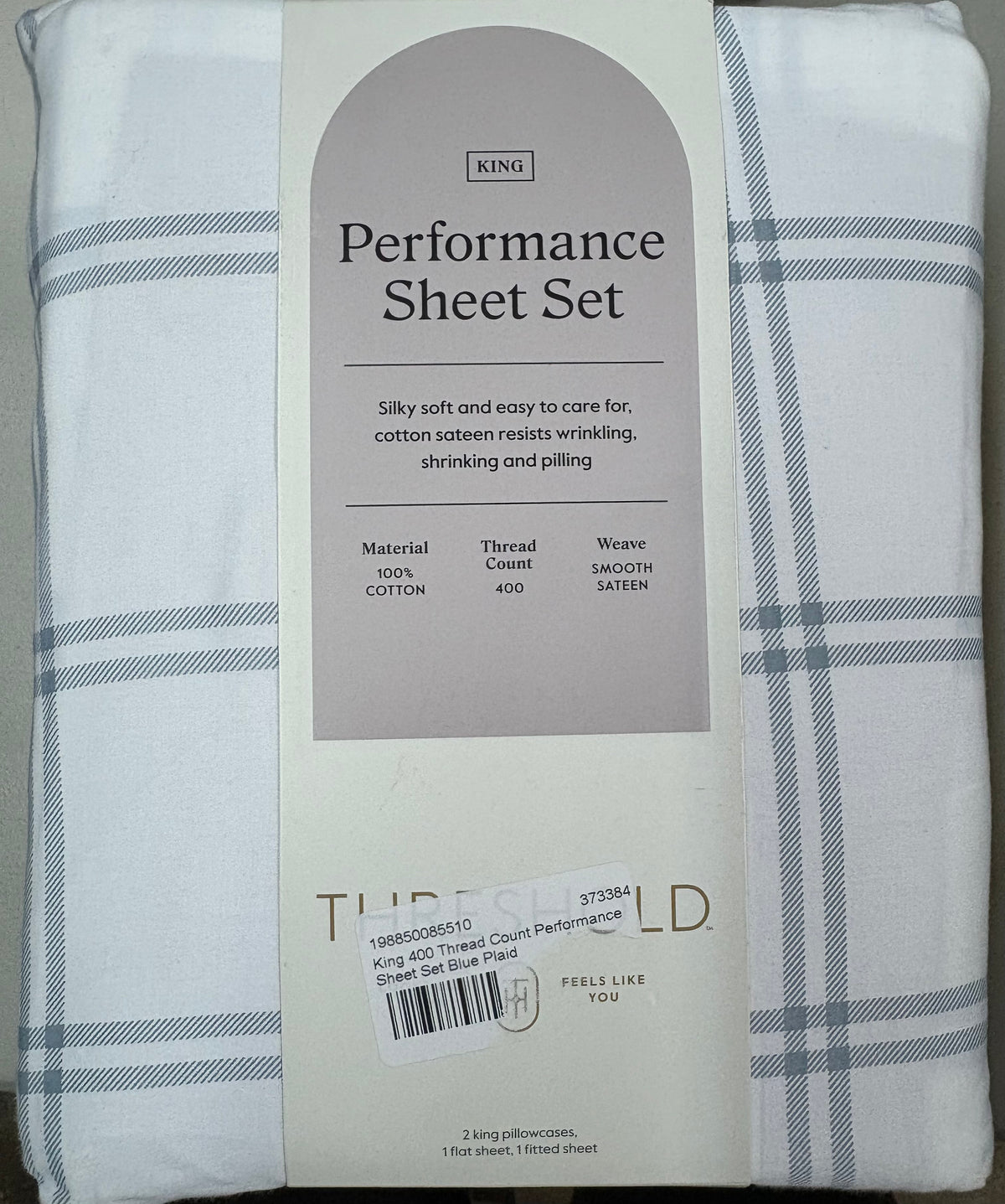 Threshold King Printed Performance Sheet Set, New