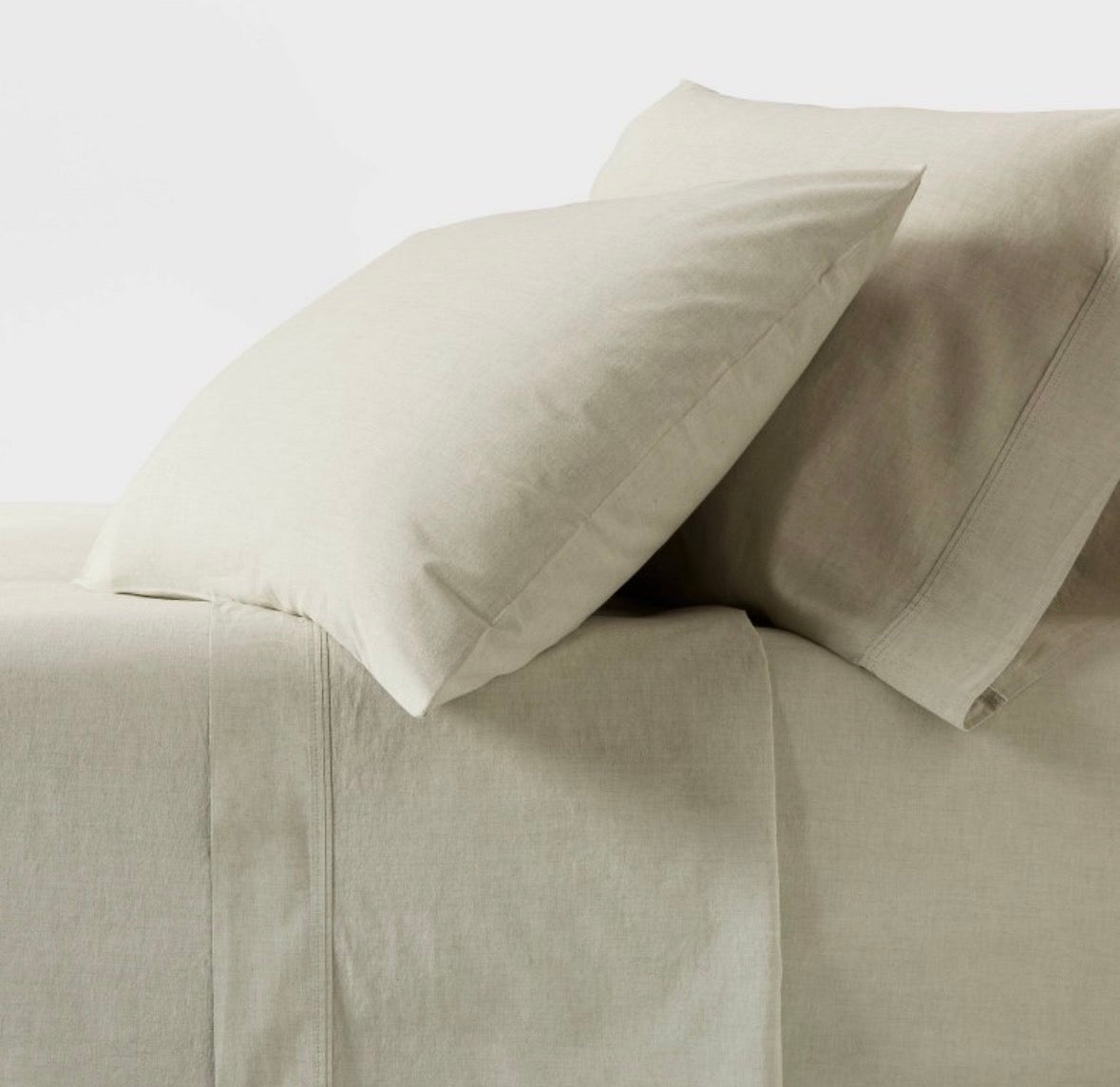 Threshold Twin/XL Twin Organic Percale Sheet Set, New