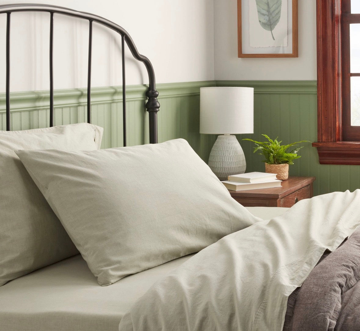 Threshold Twin/XL Twin Organic Percale Sheet Set, New